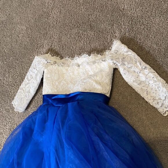 Girls Formal Dress Off the Shoulder Corset Back Size 4-5Y NWT - Picture 2 of 10